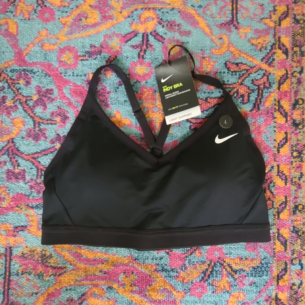 Nike indy bra, l ,black, NWT